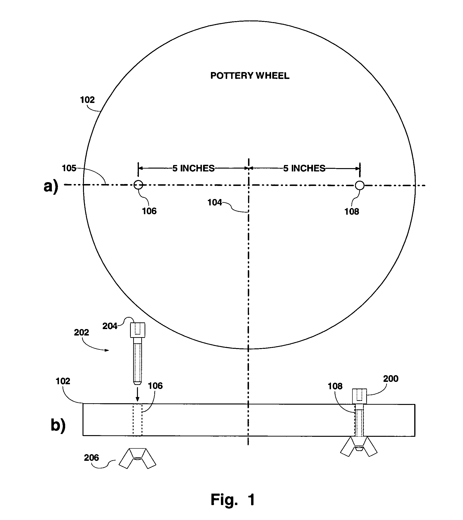 Apparatus for mounting accessories to pottery wheels