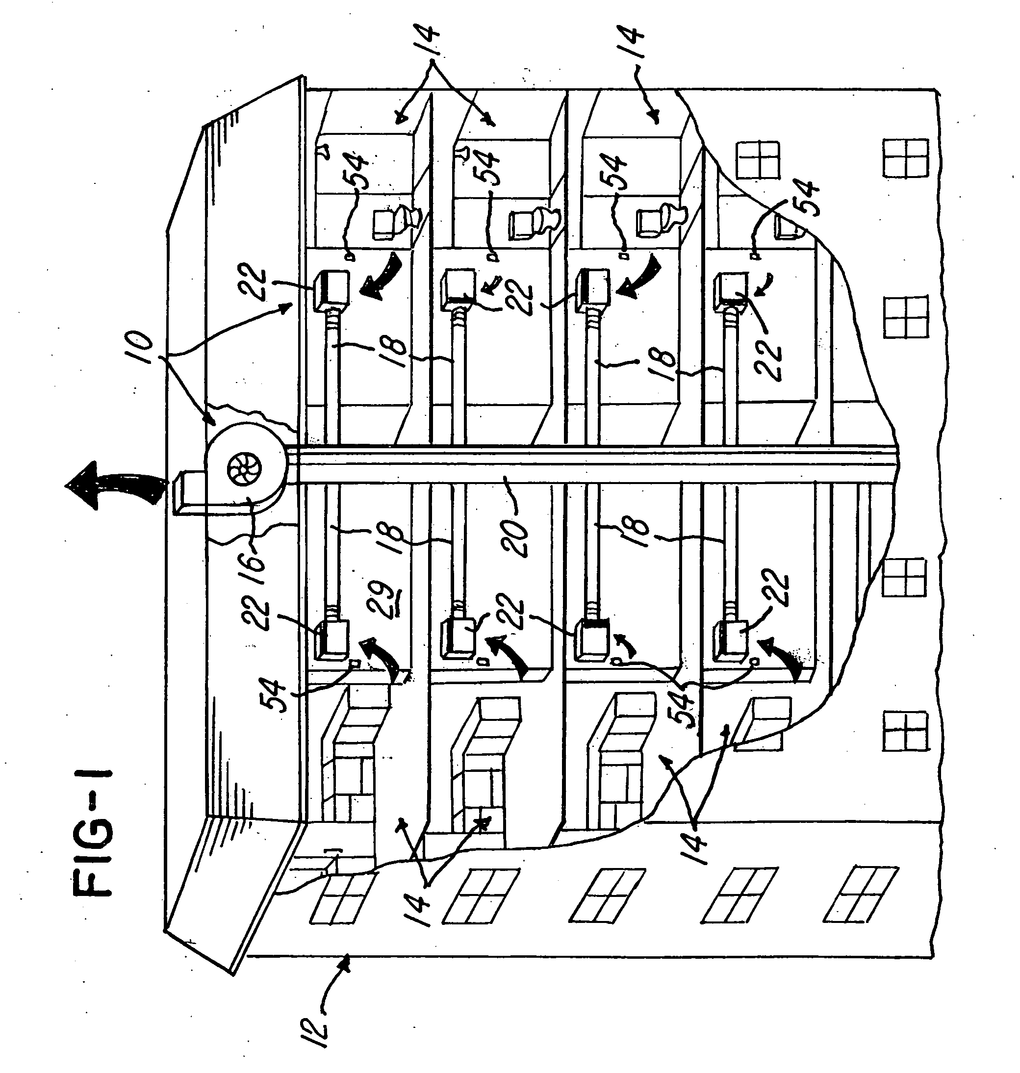 Method and apparatus for passively controlling airflow