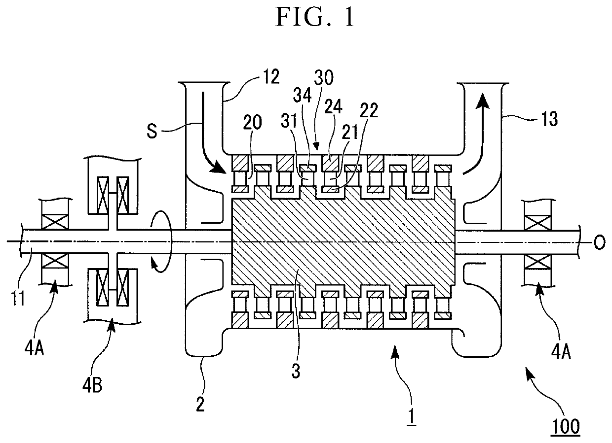 Turbine stator blade and steam turbine