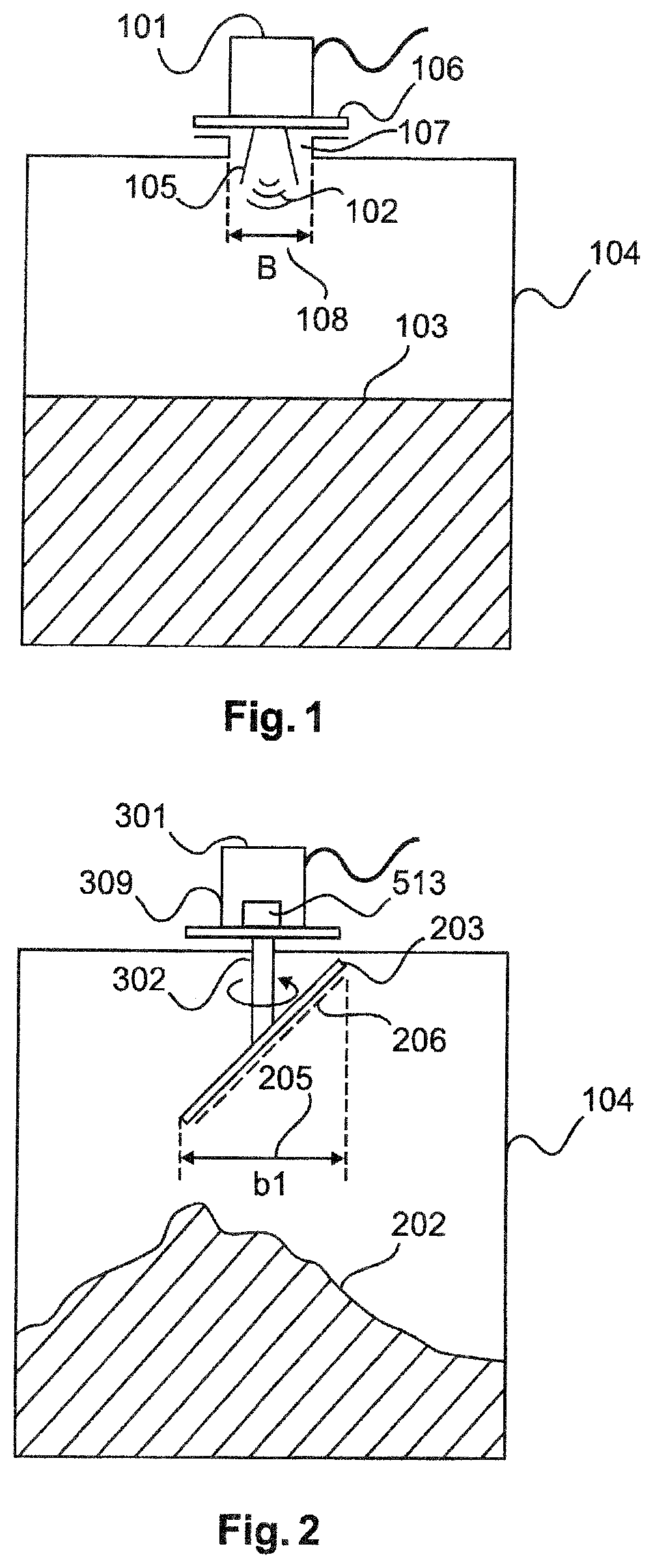 Filling level measuring device with a foldable antenna device