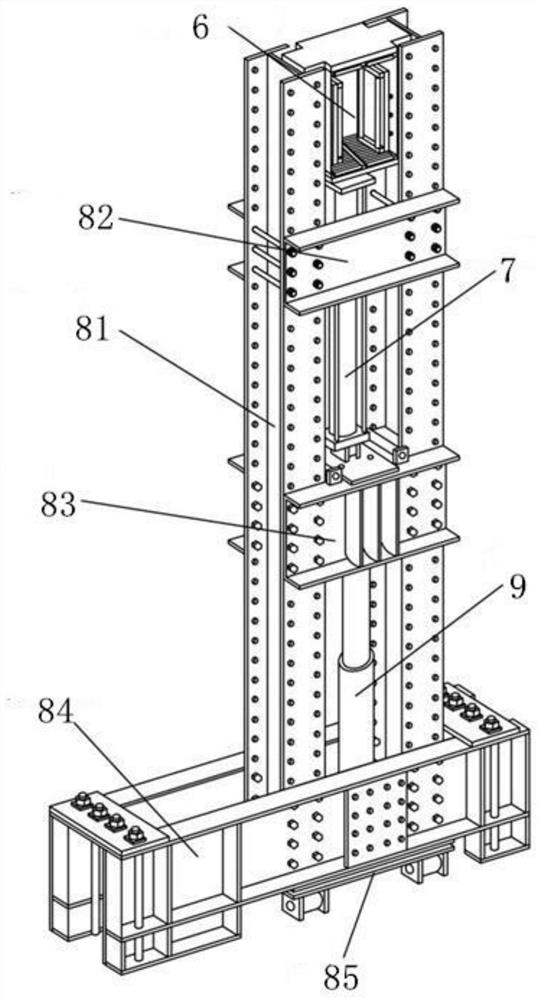 A mobile high-temperature coupled environment multi-dimensional space self-balancing loading system
