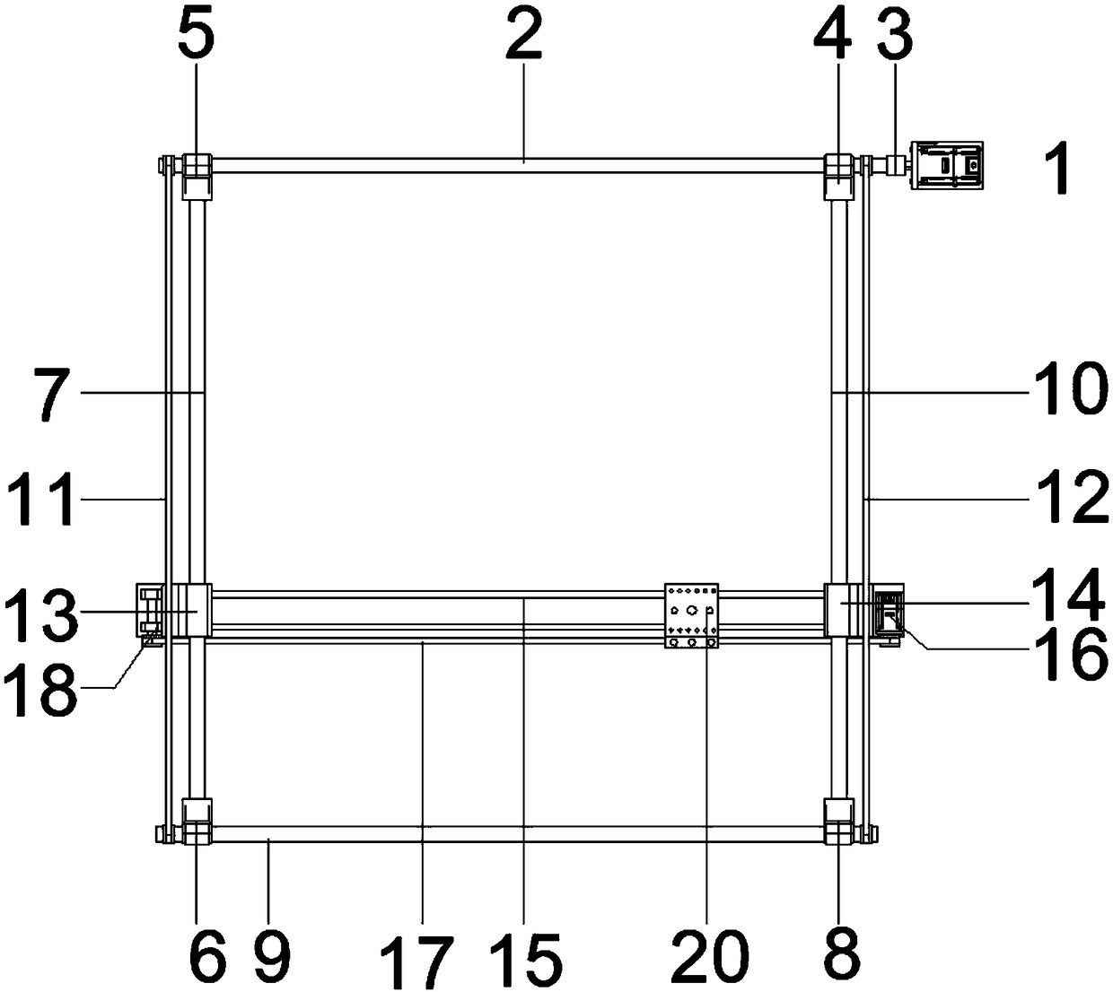 Portrait printing device for energy consumption enterprises and working method thereof