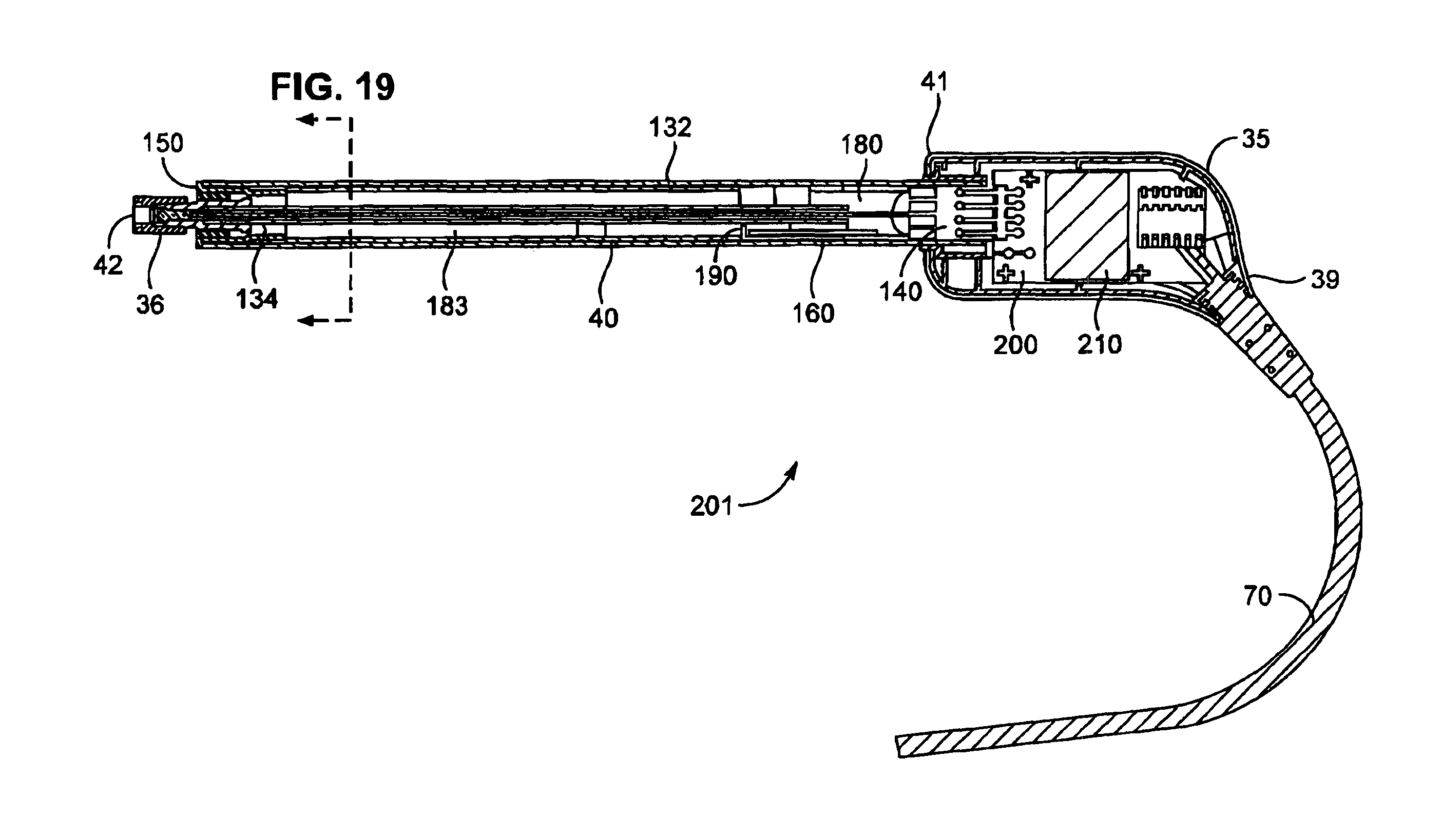 Device for detecting an analyte