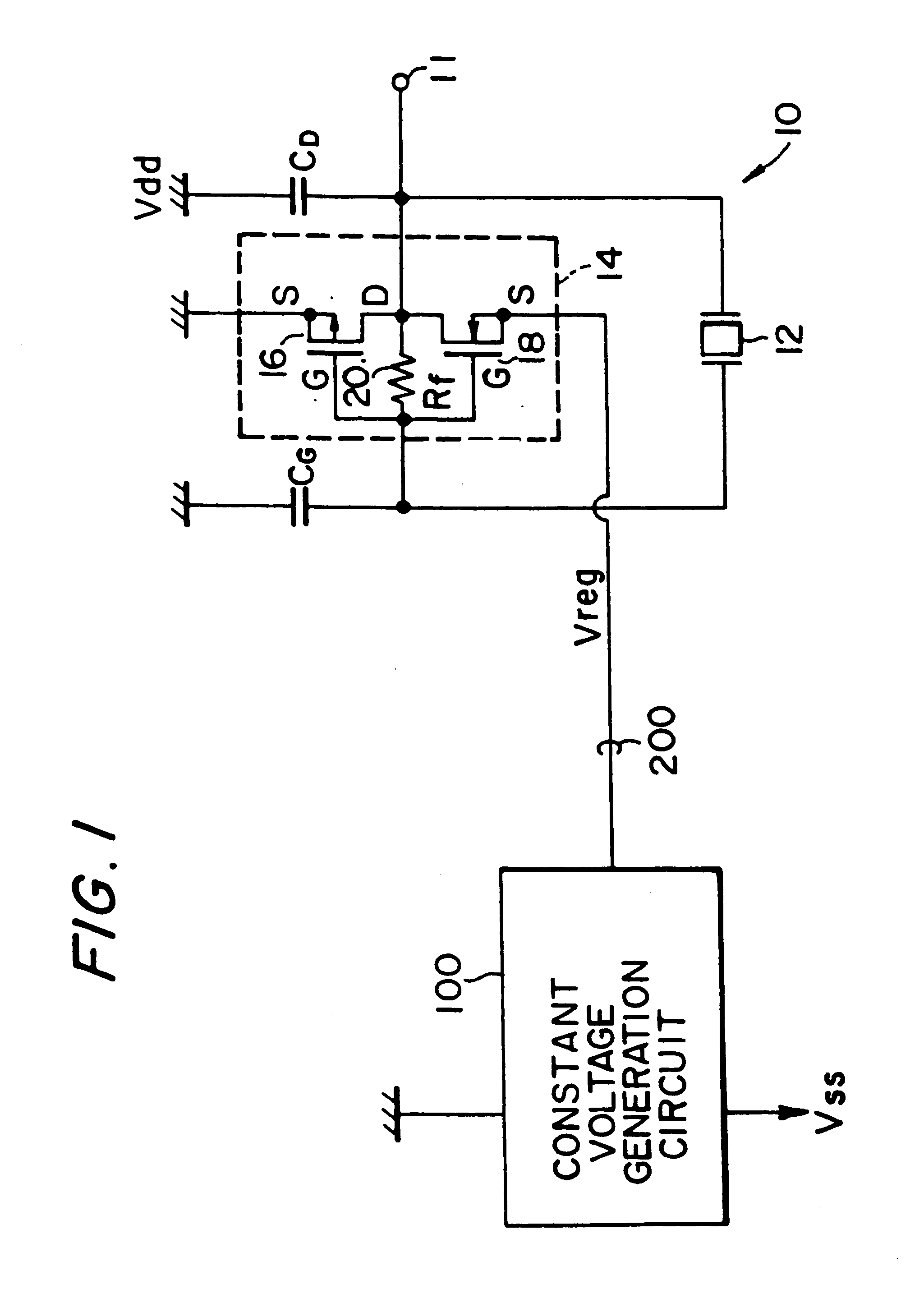 Electronic circuit, semiconductor device, electronic equipment, and timepiece
