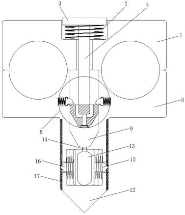 Anti-loosening and convenient-to-install cable fixing device for electrical system