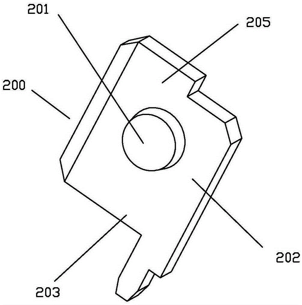Static spring portion with buffer function and magnetic latching relay thereof