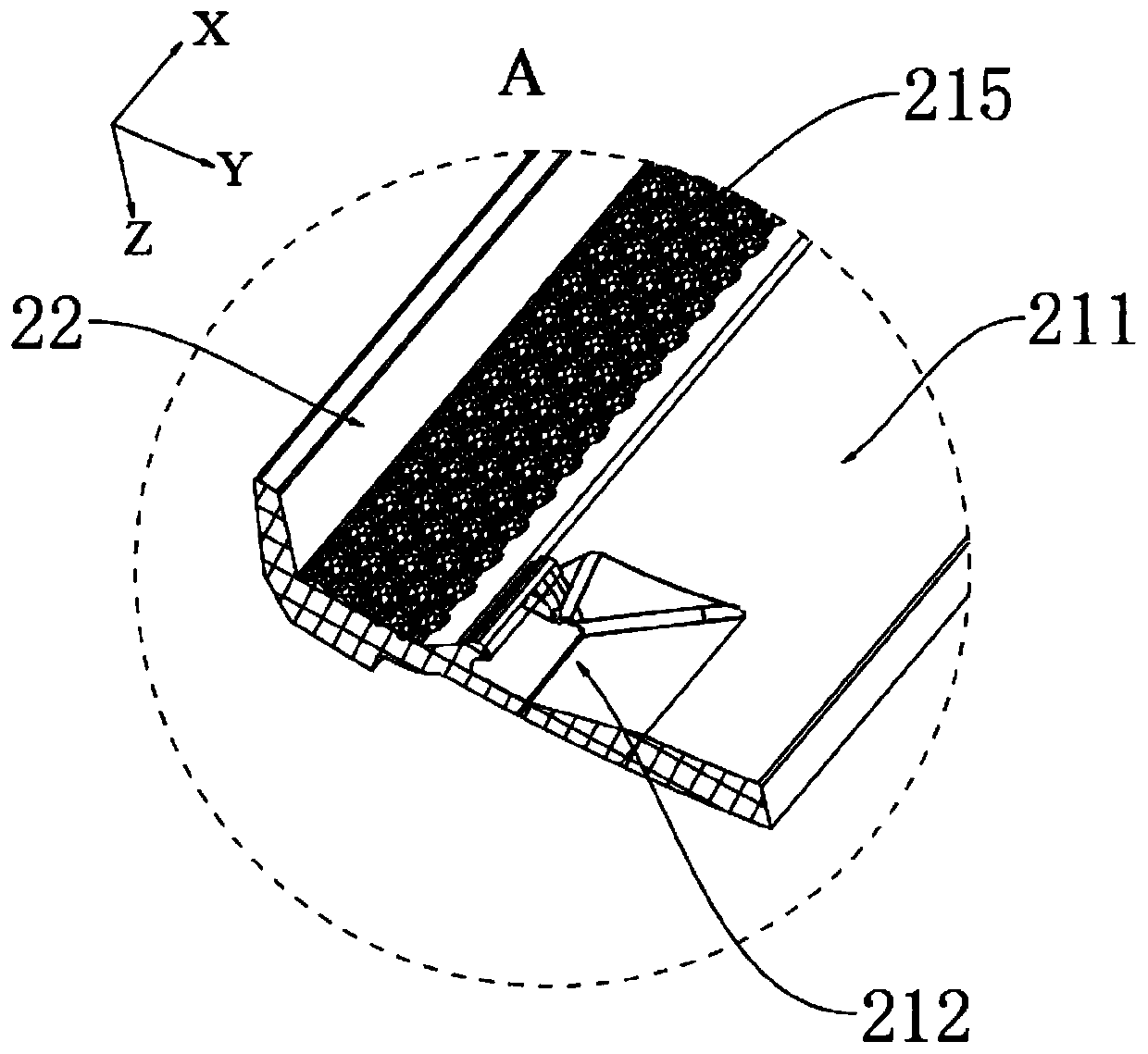 Air deflector structure and air conditioner