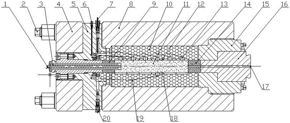 High-temperature high-pressure heat-insulated oxidation experiment system and method