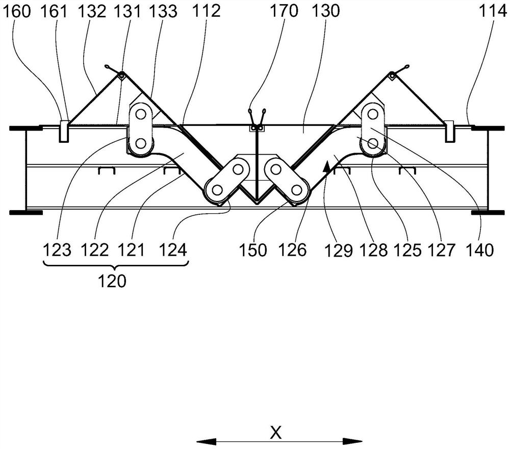 Roll-shaped cargo carrying device and container with the same