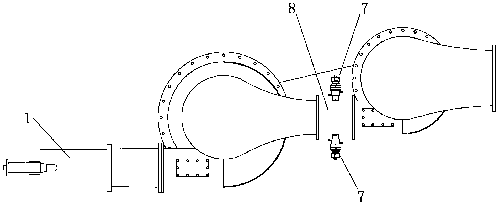 High-temperature plasma vitrification device for sludge and treatment method thereof