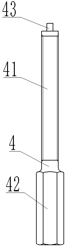 Steel pylon inclination correction bolt and pylon connection rectifying device applying same