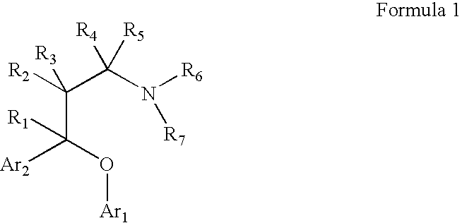Substituted aryloxypropylamines with serotoninergic and/or norepinephrinergic activity