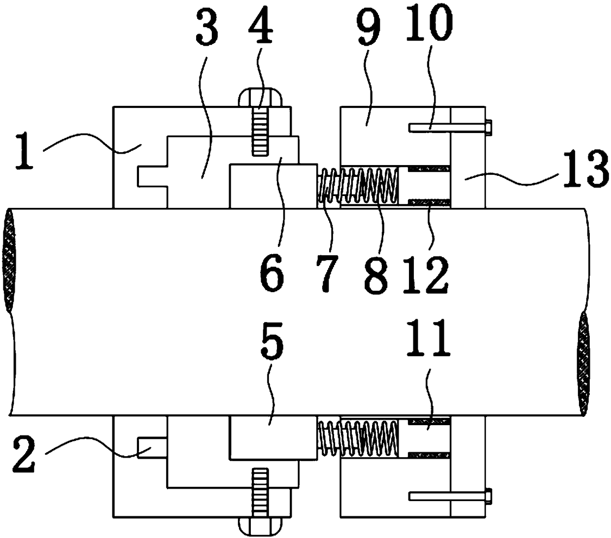 Spring mechanical seal compensation ring assembly and machining process thereof