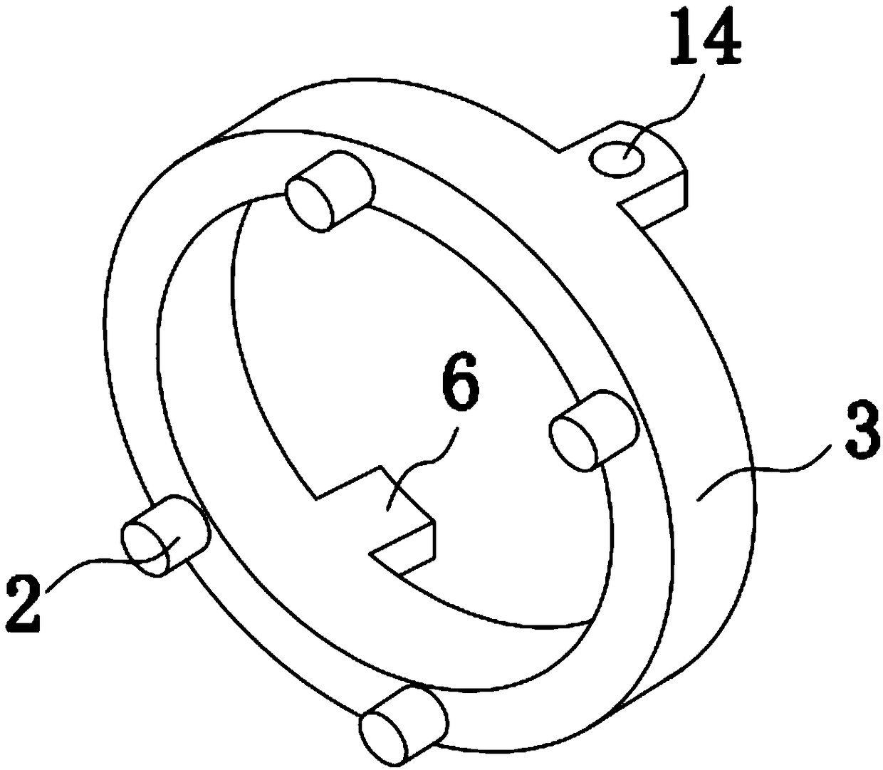 Spring mechanical seal compensation ring assembly and machining process thereof