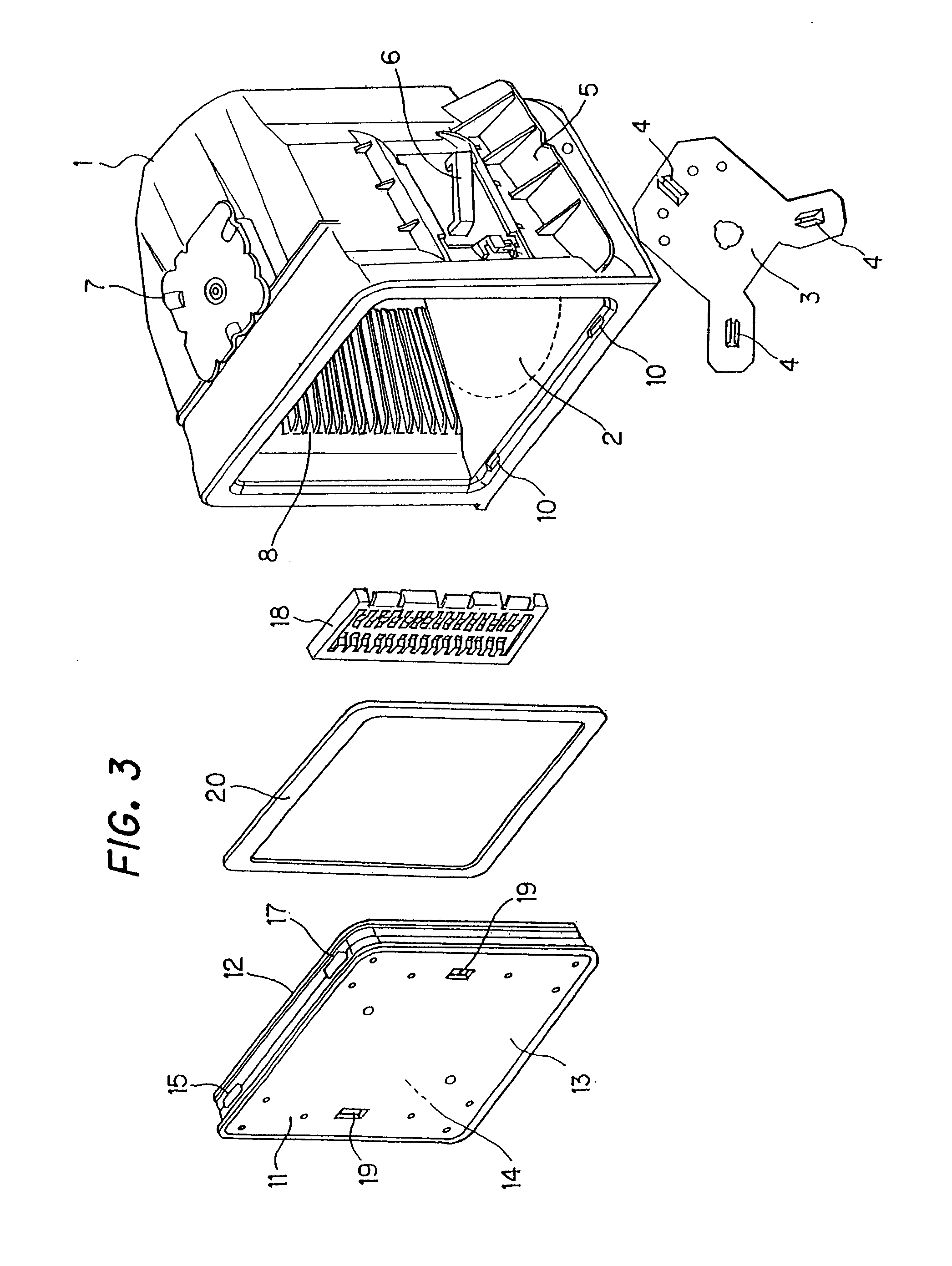 Sealing element with a protruding part approximately obliquely outward and a hermetic container using the same