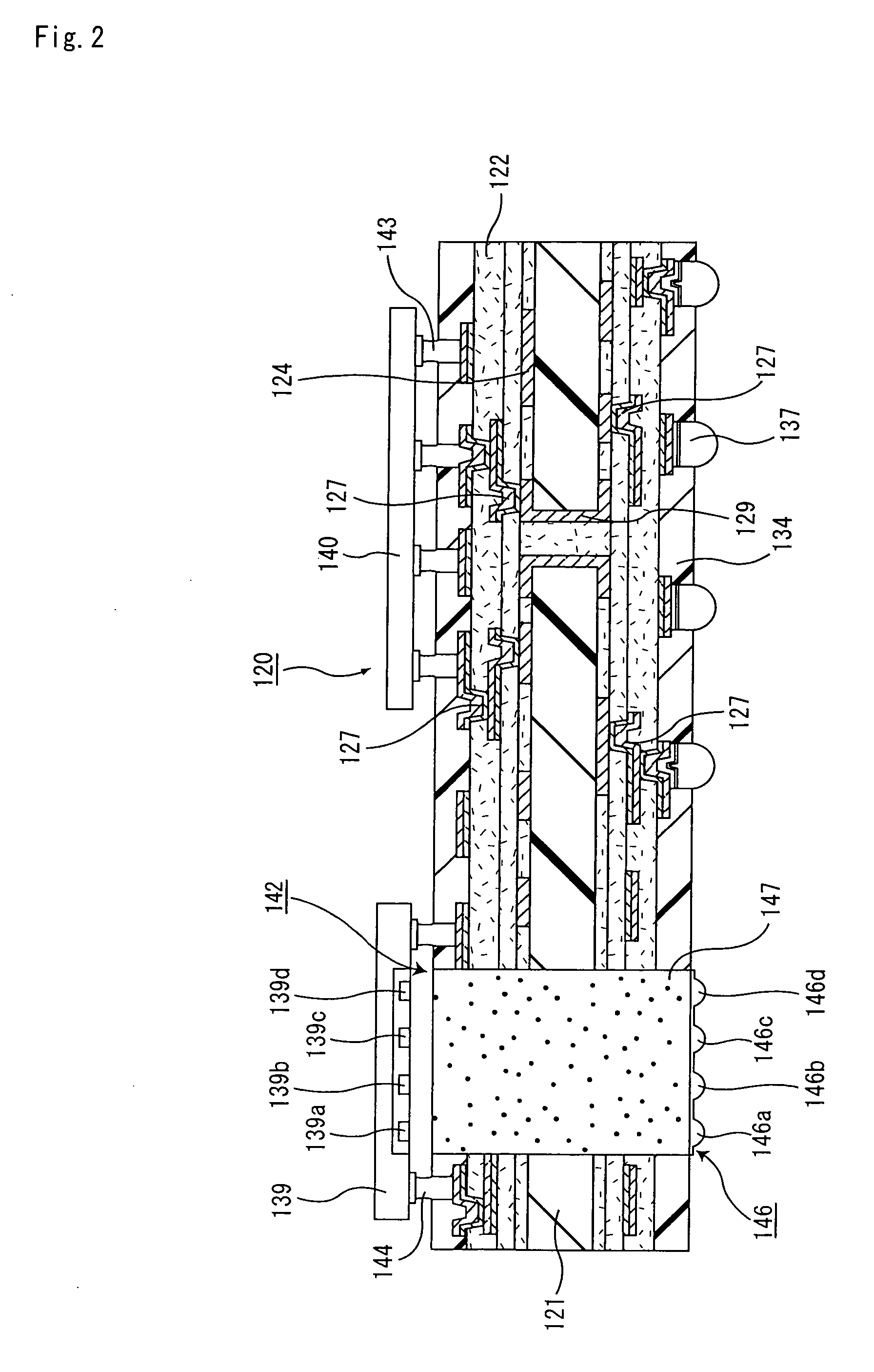 Substrate for mounting IC chip, substrate for motherboard, device for optical communication, manufacturing method of substrate for mounting IC chip, and manufacturing method of substrate for motherboard