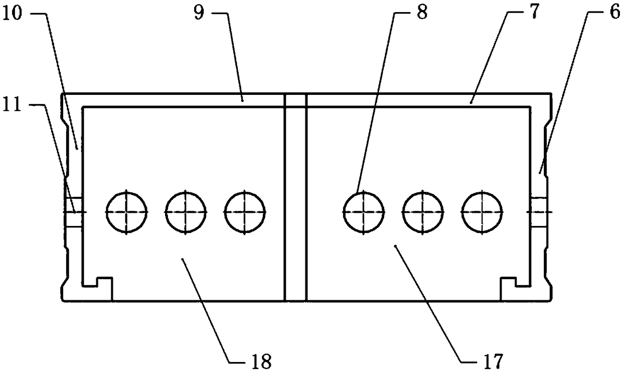 Wall plate and floor plate structure with unilateral shrinkage function