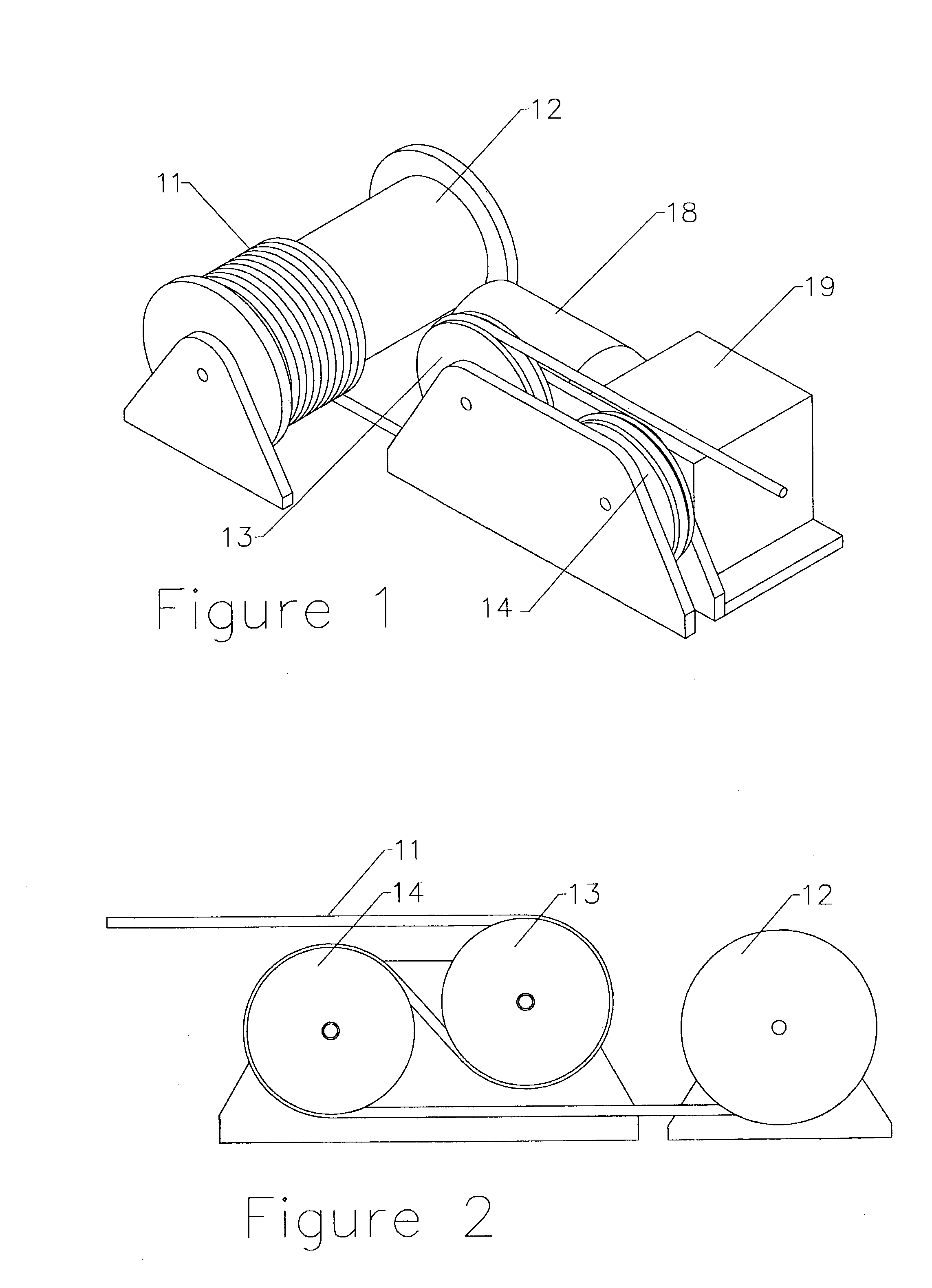 Winch assembly for use with synthetic ropes