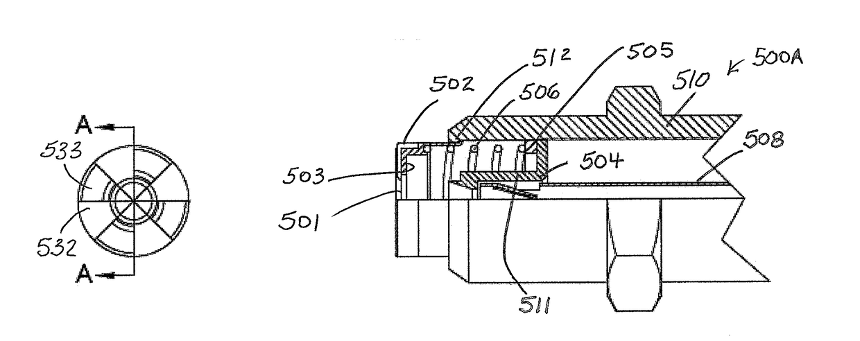 Coaxial connector with plunger