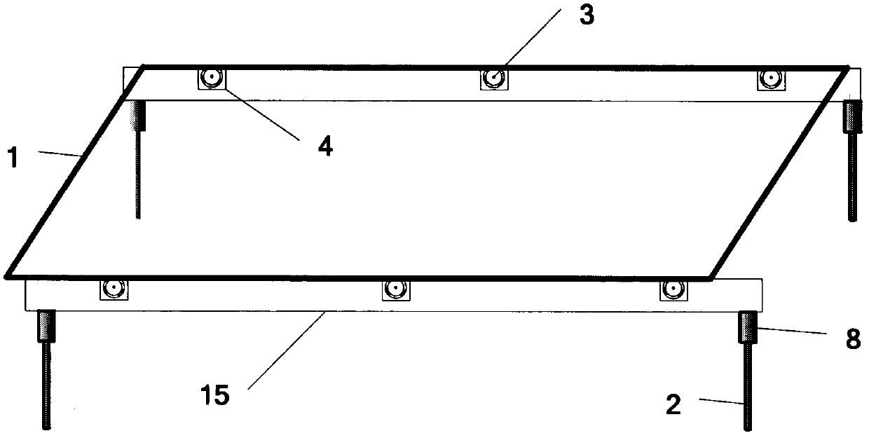 Platform plate replacing slide suitable for flat digital ink-jet printing machine