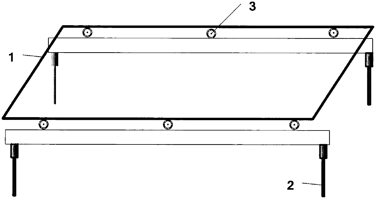 Platform plate replacing slide suitable for flat digital ink-jet printing machine