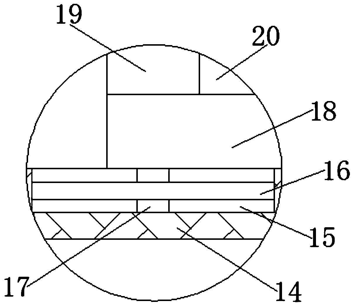 A water circulation type wool cleaning device