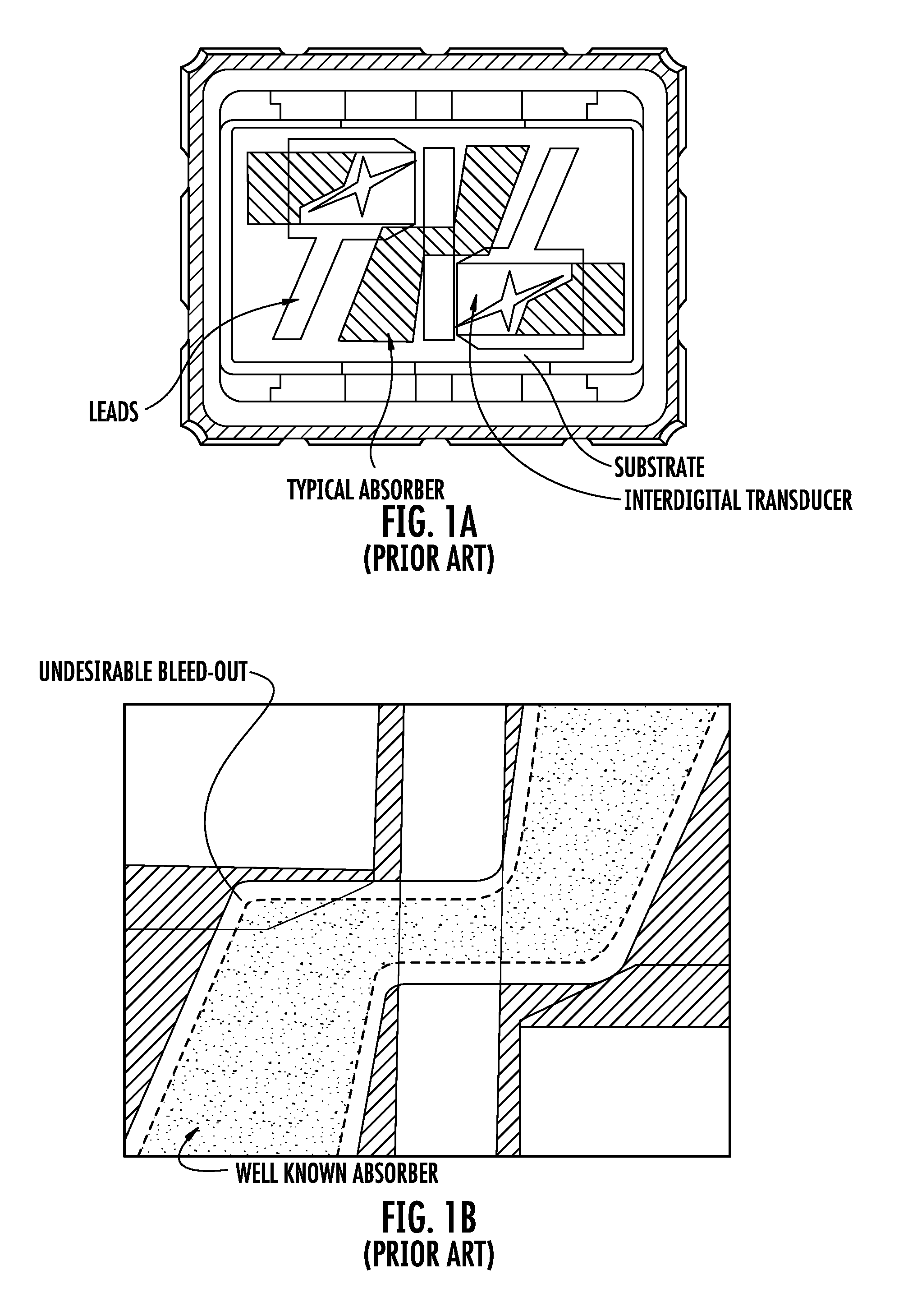 Acoustic wave filter manufacturing method using photo-definable epoxy for suppression of unwanted acoustic energy