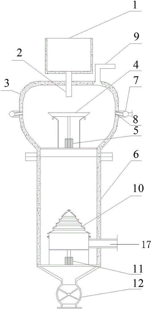 Device and method for recovering high-temperature sensible heat of liquid blast furnace slag