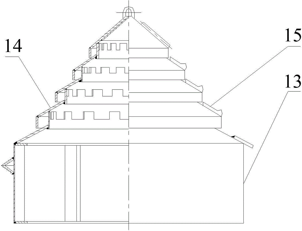 Device and method for recovering high-temperature sensible heat of liquid blast furnace slag