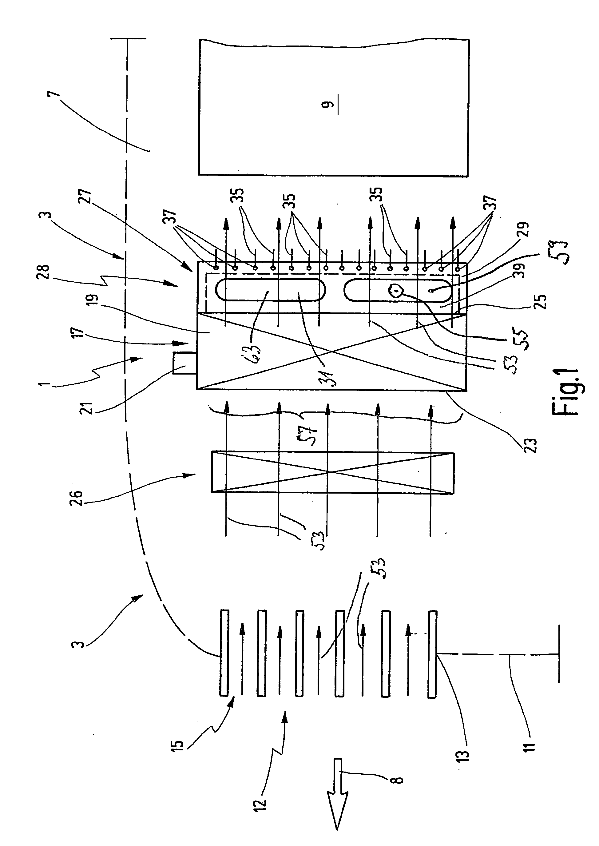 Cooling system for motor vehicles and method for controlling at least one air mass flow through a radiator
