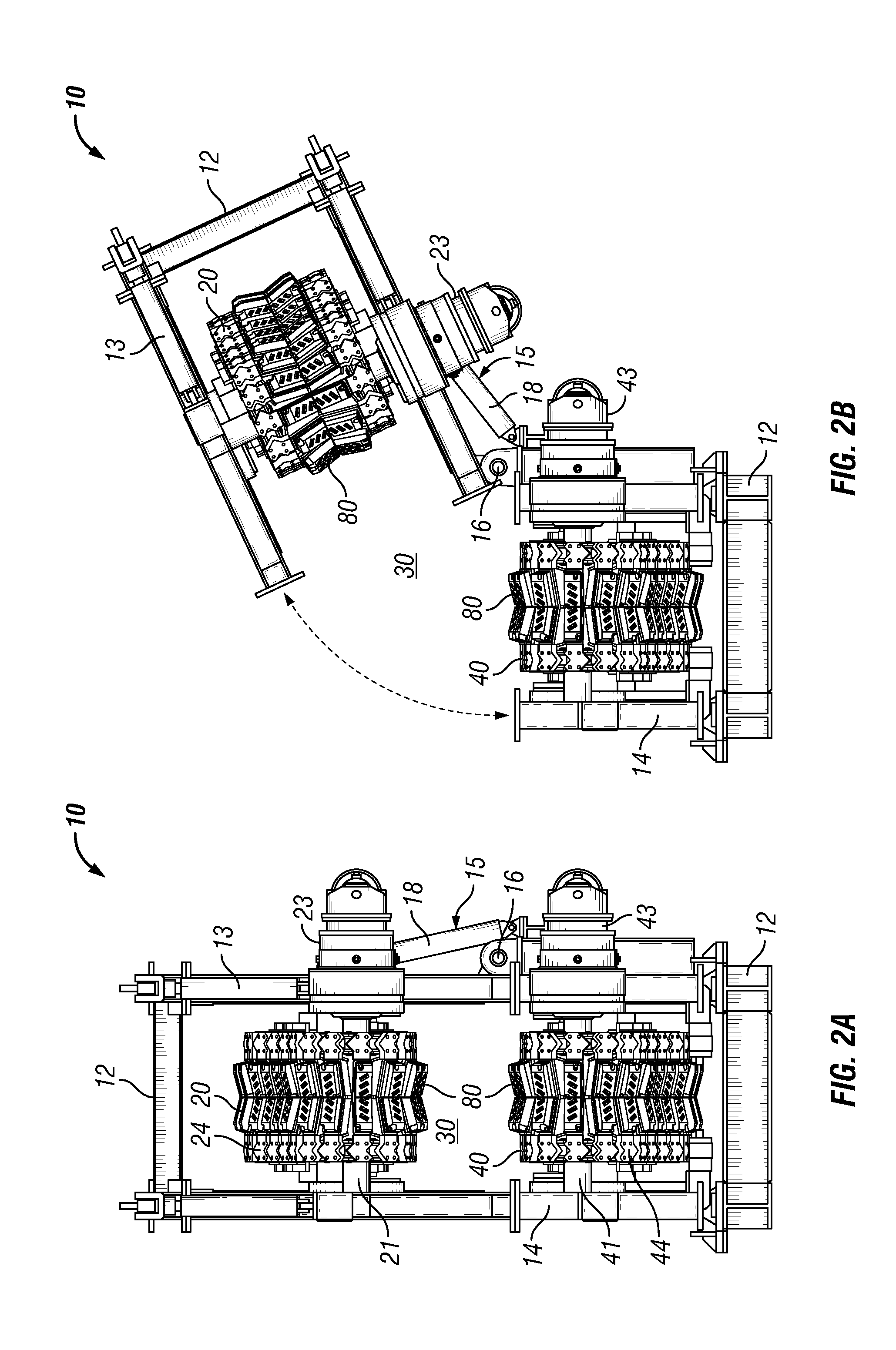 Linear pipe recovery/lay tensioners and methods of using same