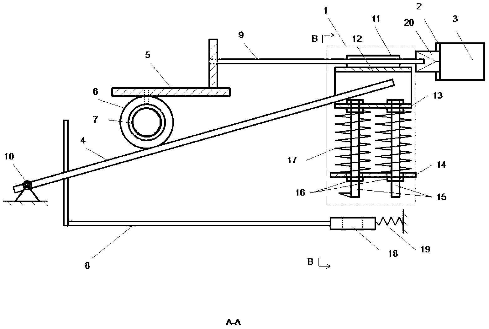 Method for propelling hole alignment and preventing paint collision in japanning process of chopstick blank machine and special device for method