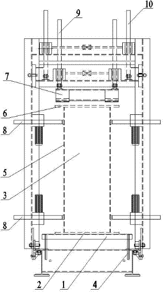 Method for forming and assembling four faces of bridge crane box type girder