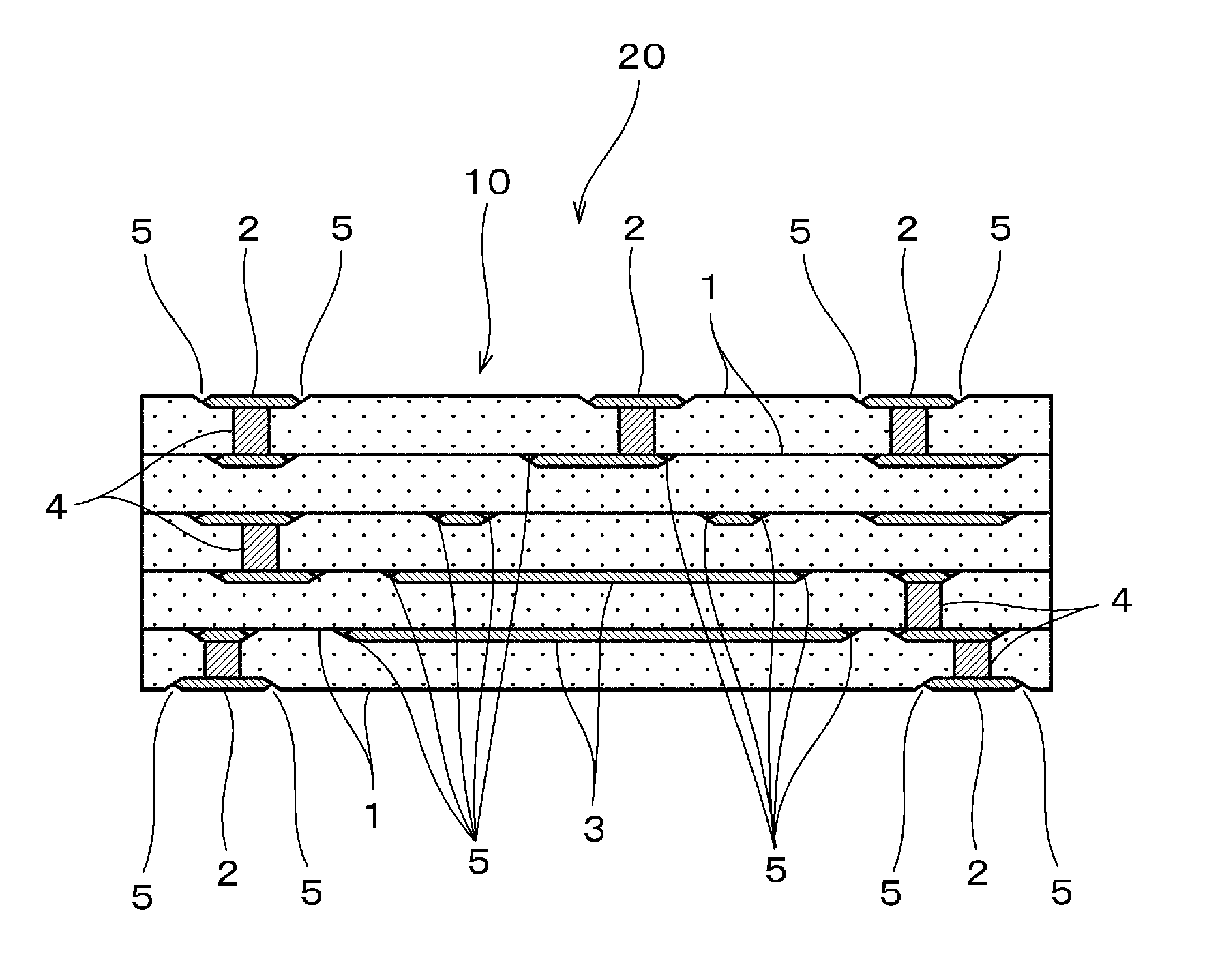 Ceramic multilayer substrate and manufacturing method therefor