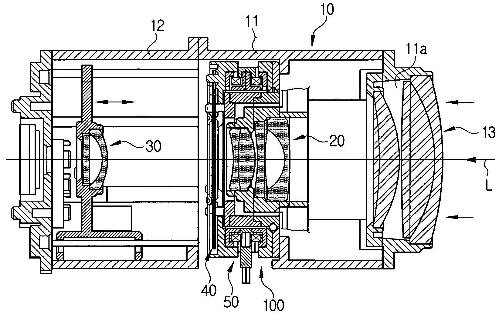 Iris diaphragm device, diaphragm driving device and camera unit including the same, and diaphragm control method