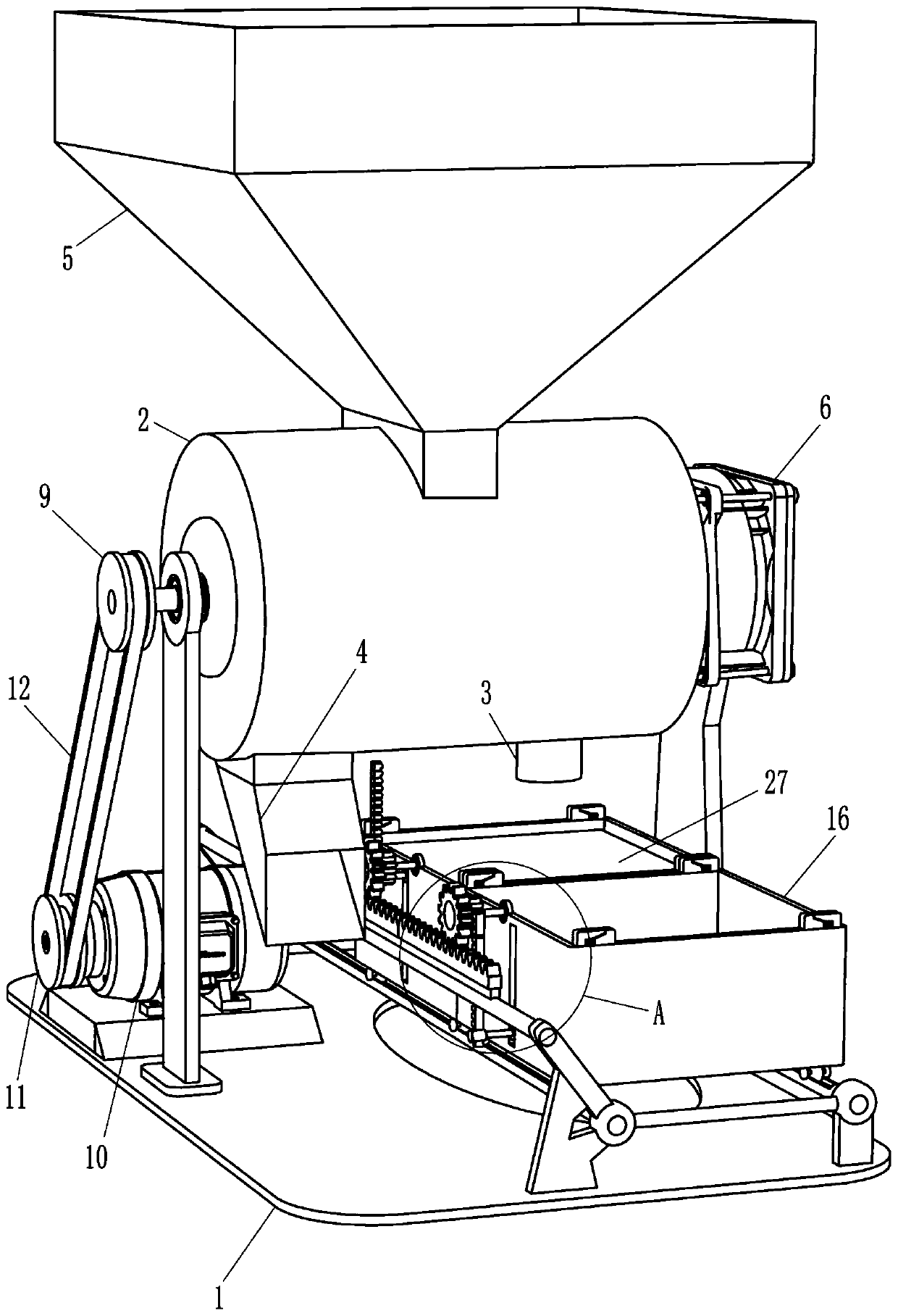 Rice processing and quantitative packaging device