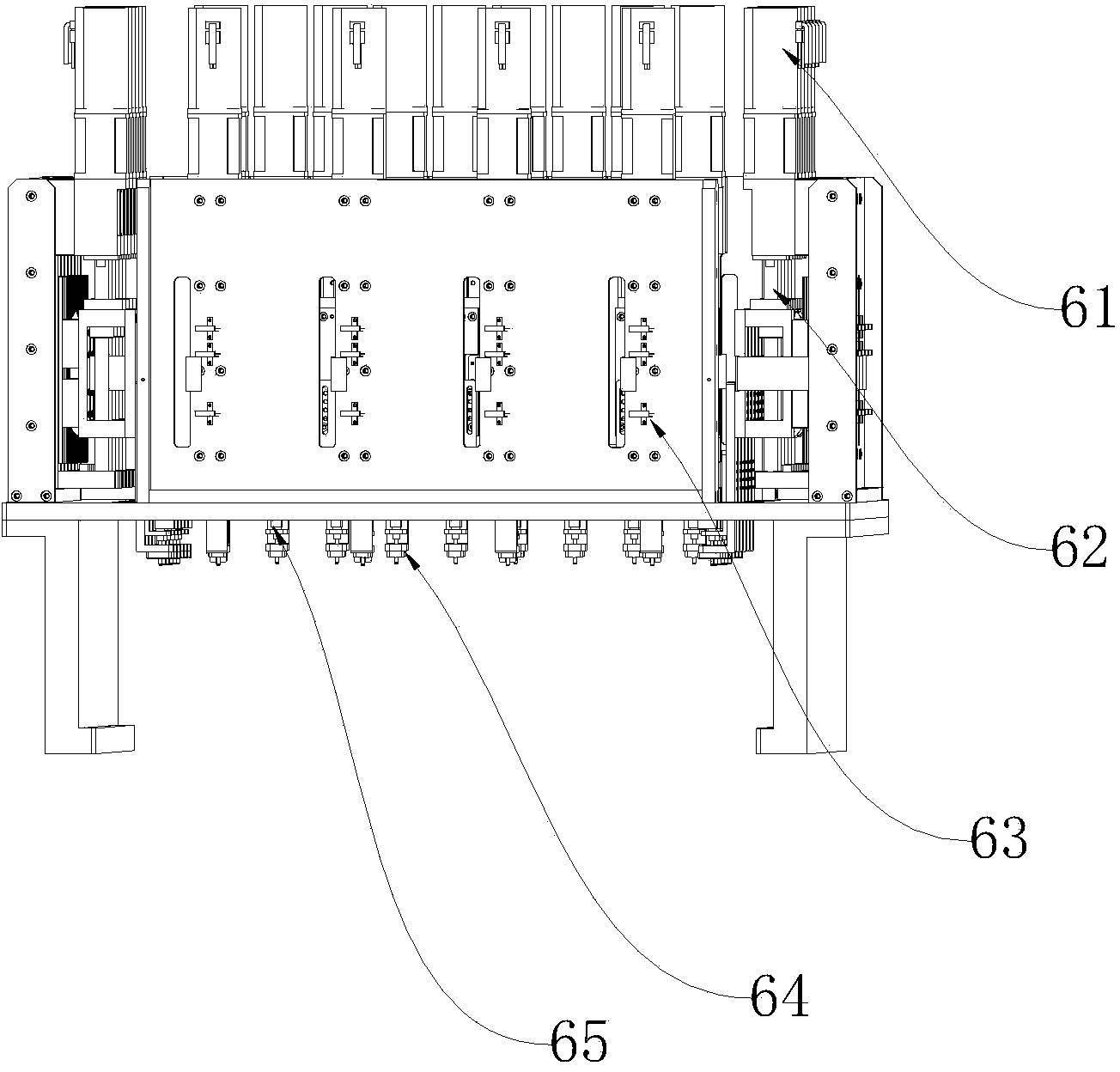 Planeness detection and correction all-in-one machine and detection and correction method