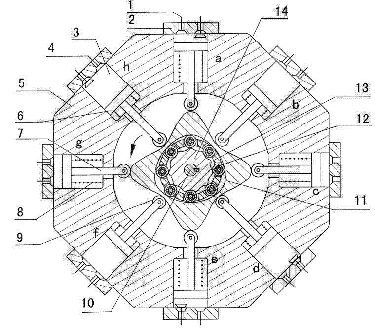 Cam rolling transmission internal combustion engine with external convex internal arbitrary tooth difference