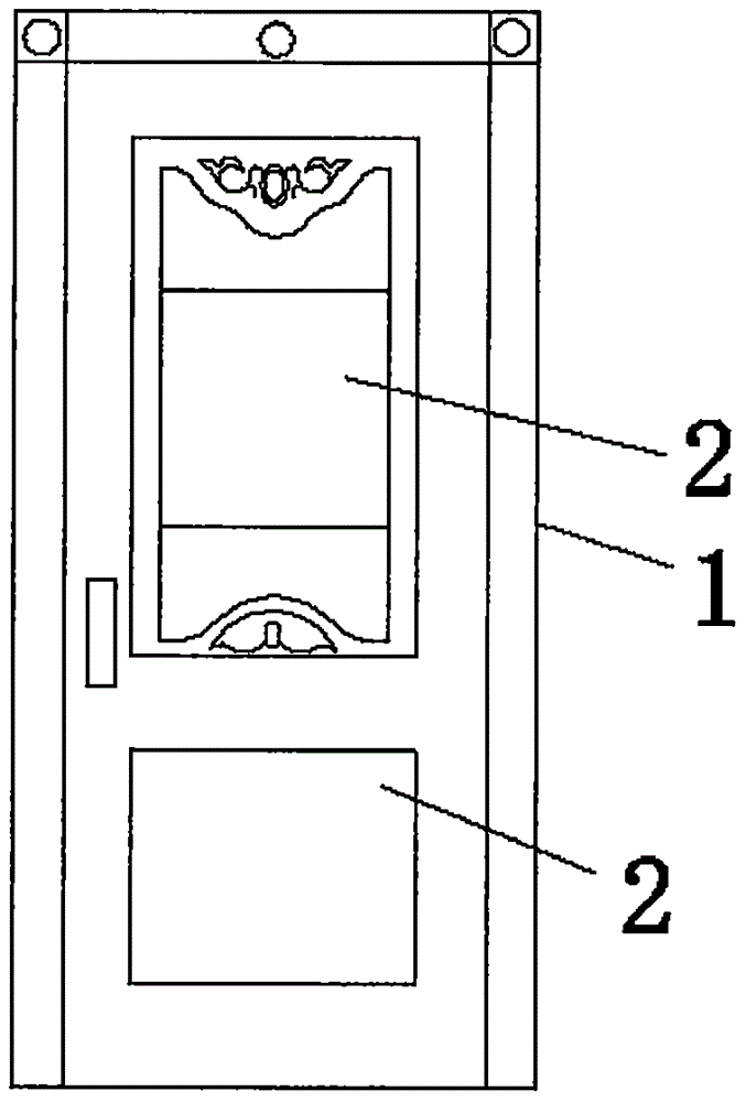 Wooden door with built-in air purification layer