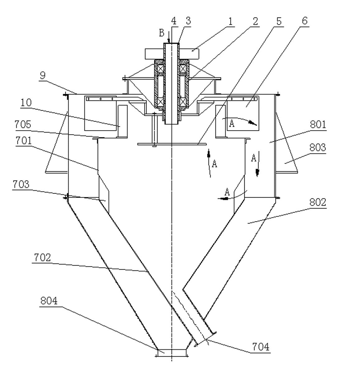 Coarse fraction powder concentrator