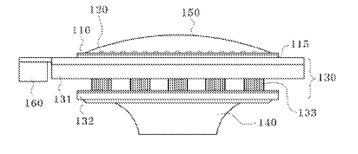 LED lighting equipment with radiating structure having increased surface area and high ventilation efficiency