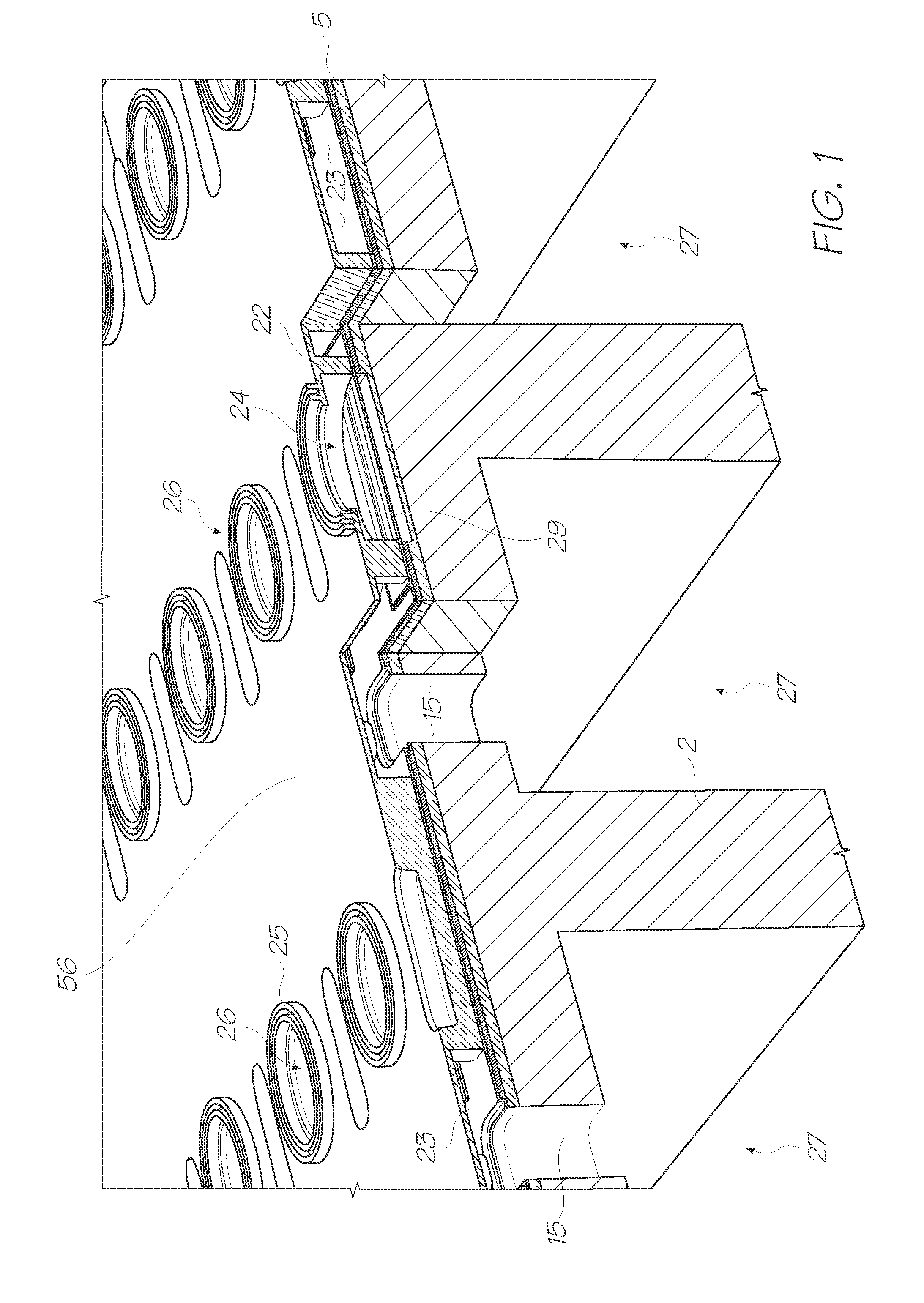 Printhead having ink ejection face complementing ink or other features of printhead