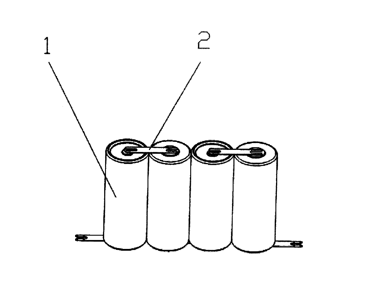 Multi-serial and multi-parallel cylindrical lithium ion battery combination body