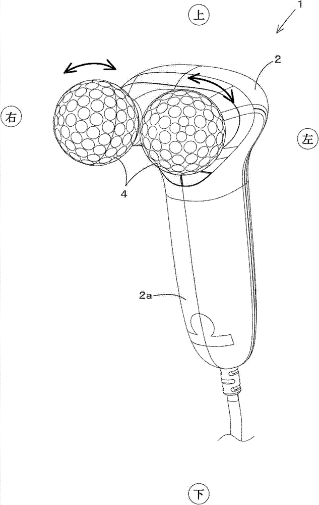 Facial beauty massage device