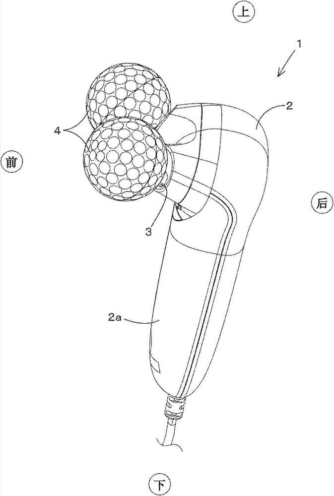 Facial beauty massage device