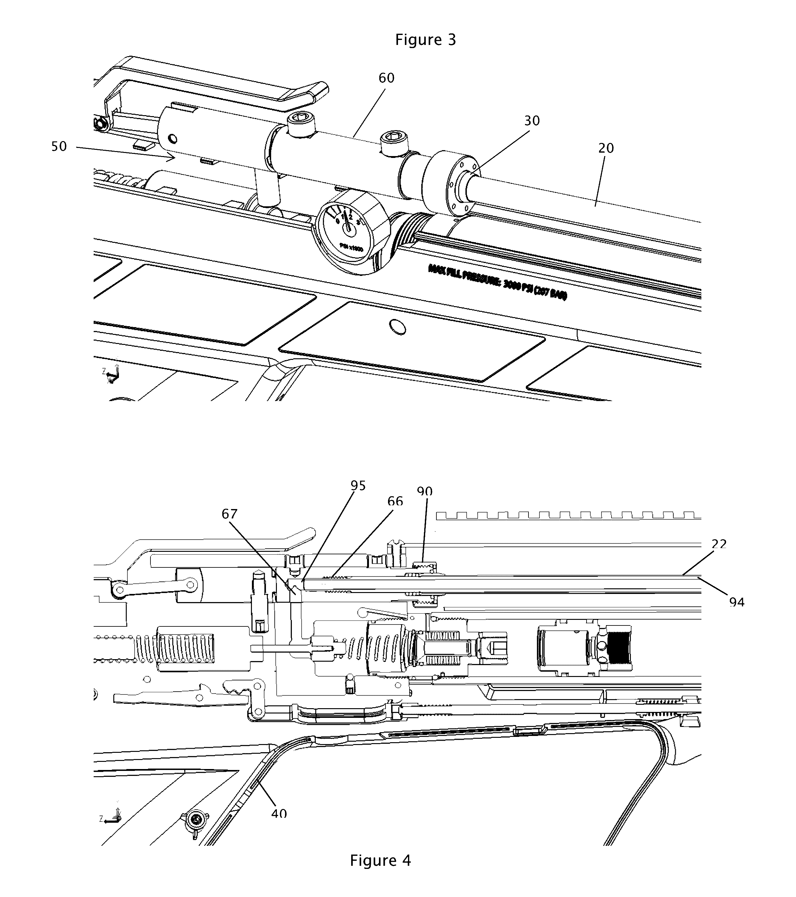 Arrow gun with controlled retention force and barrel vibration damping