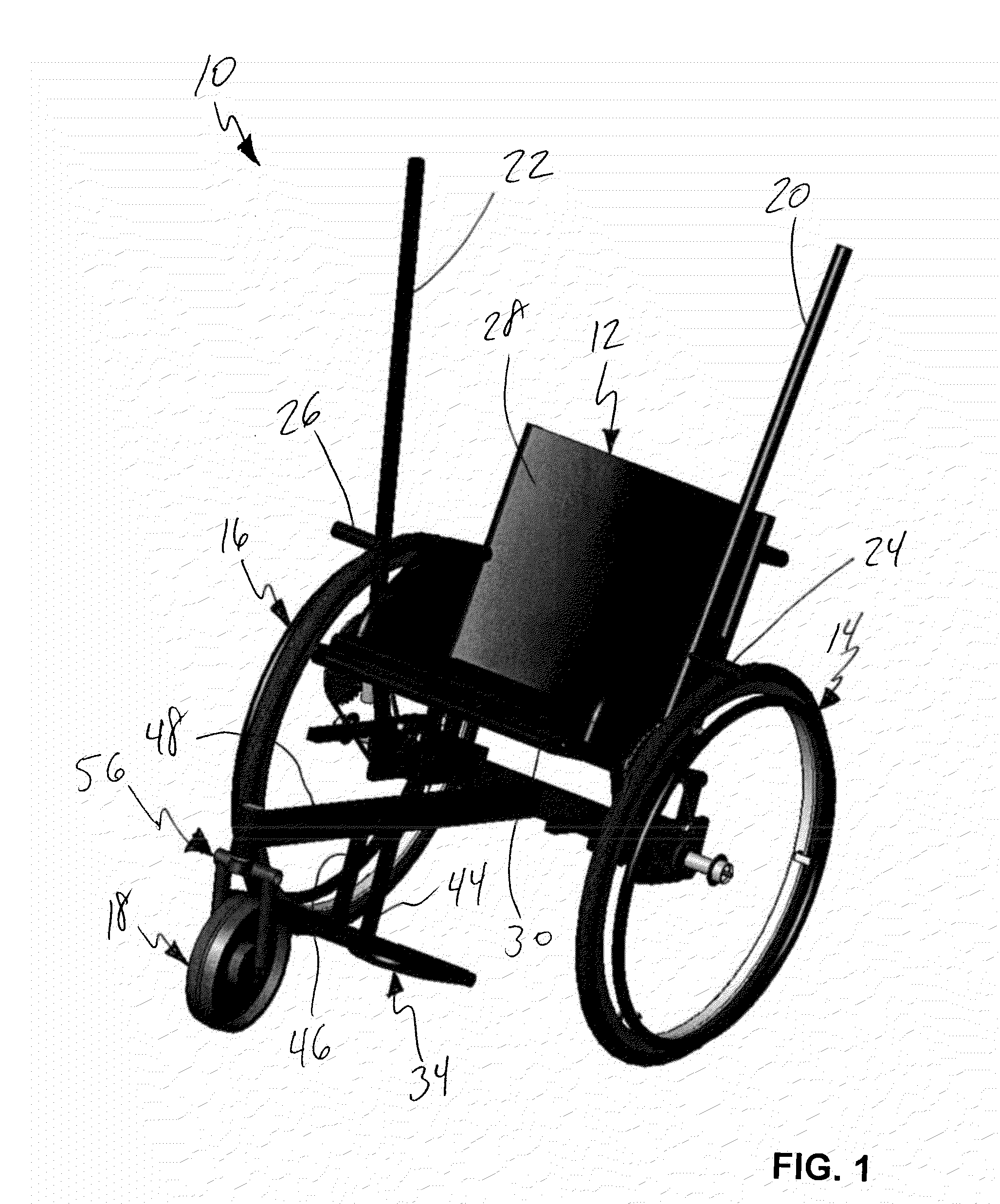 Wheelchair with lever drivetrain