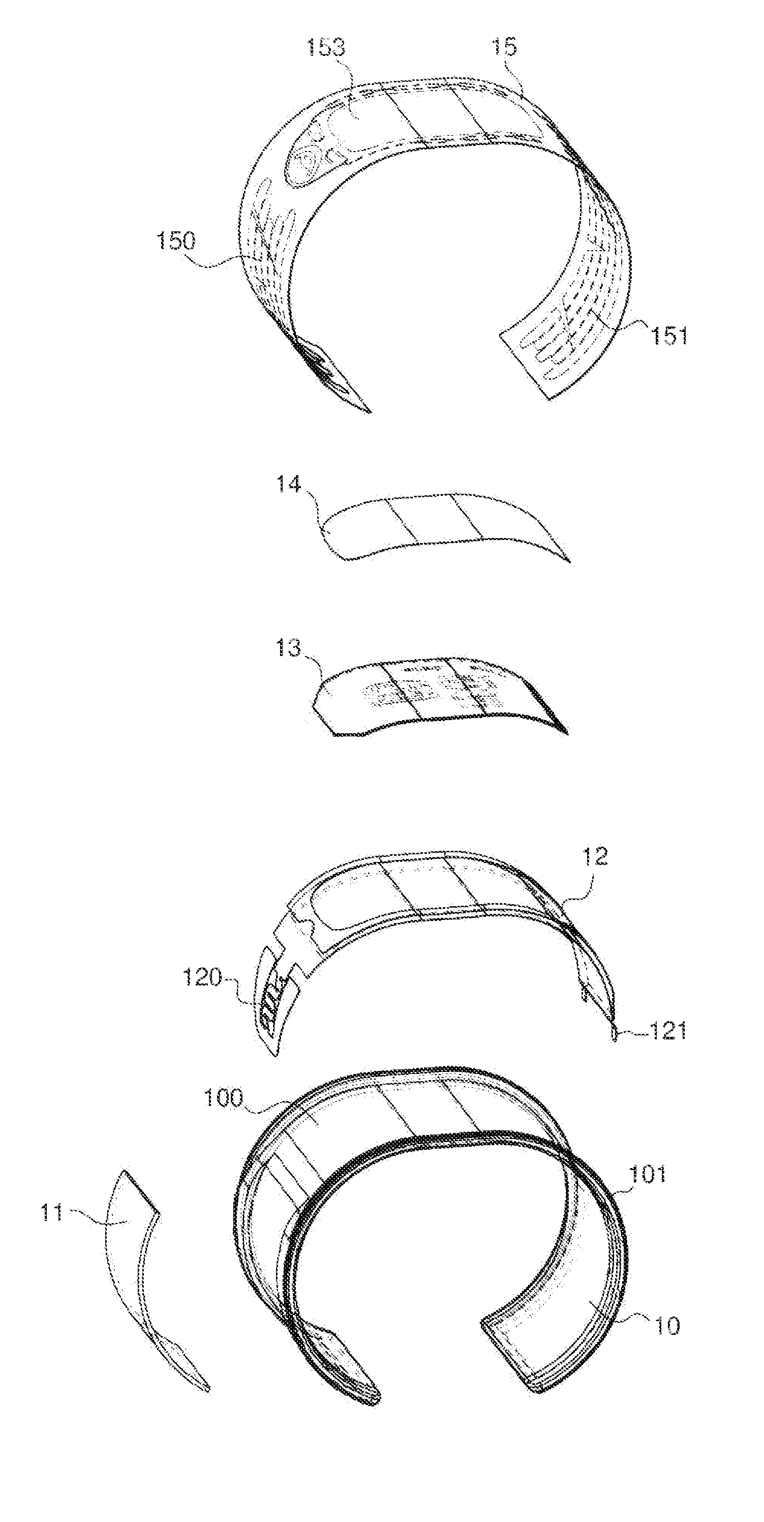 Portable electronic device for information display