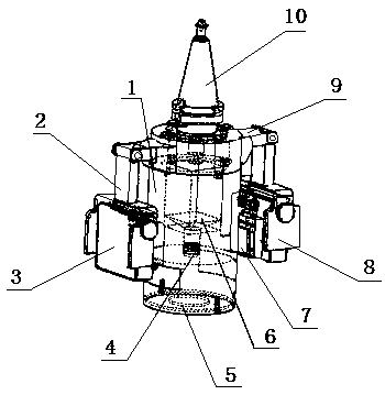 Measuring method of measuring device for machining error of thin-walled parts based on spatial light modulator