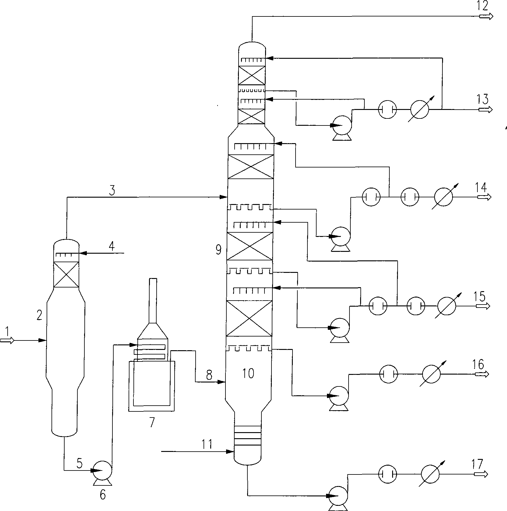 Atmospheric vacuum distillation method and apparatus with vacuum flash vaporizer